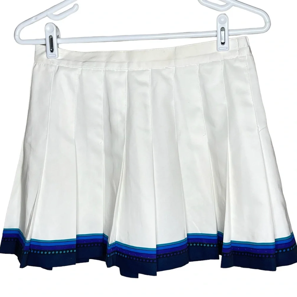 Womens vintage white pleated Tail brand tennis skirt size‎ 8